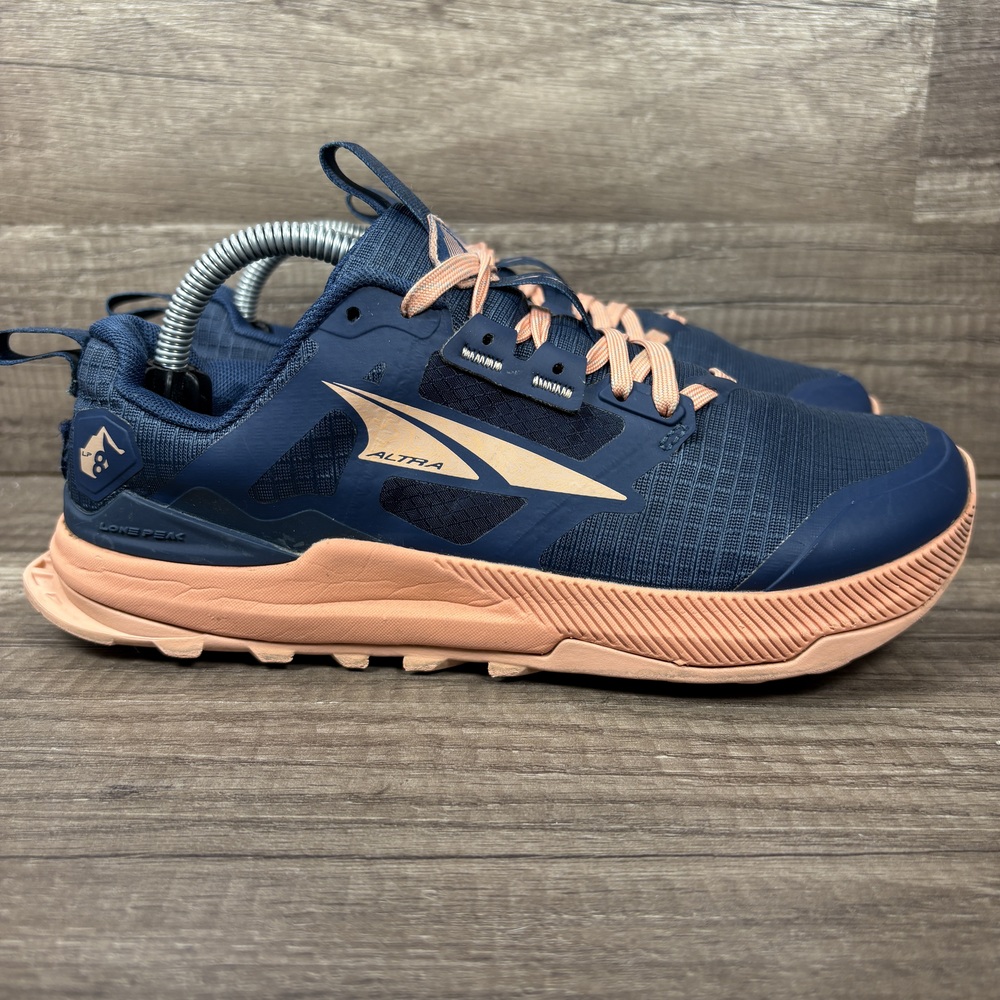 Altra Lone Peak 8 Blue Pink Womens US Size 6 EUR 37 ALOA85ND447 Running Shoes